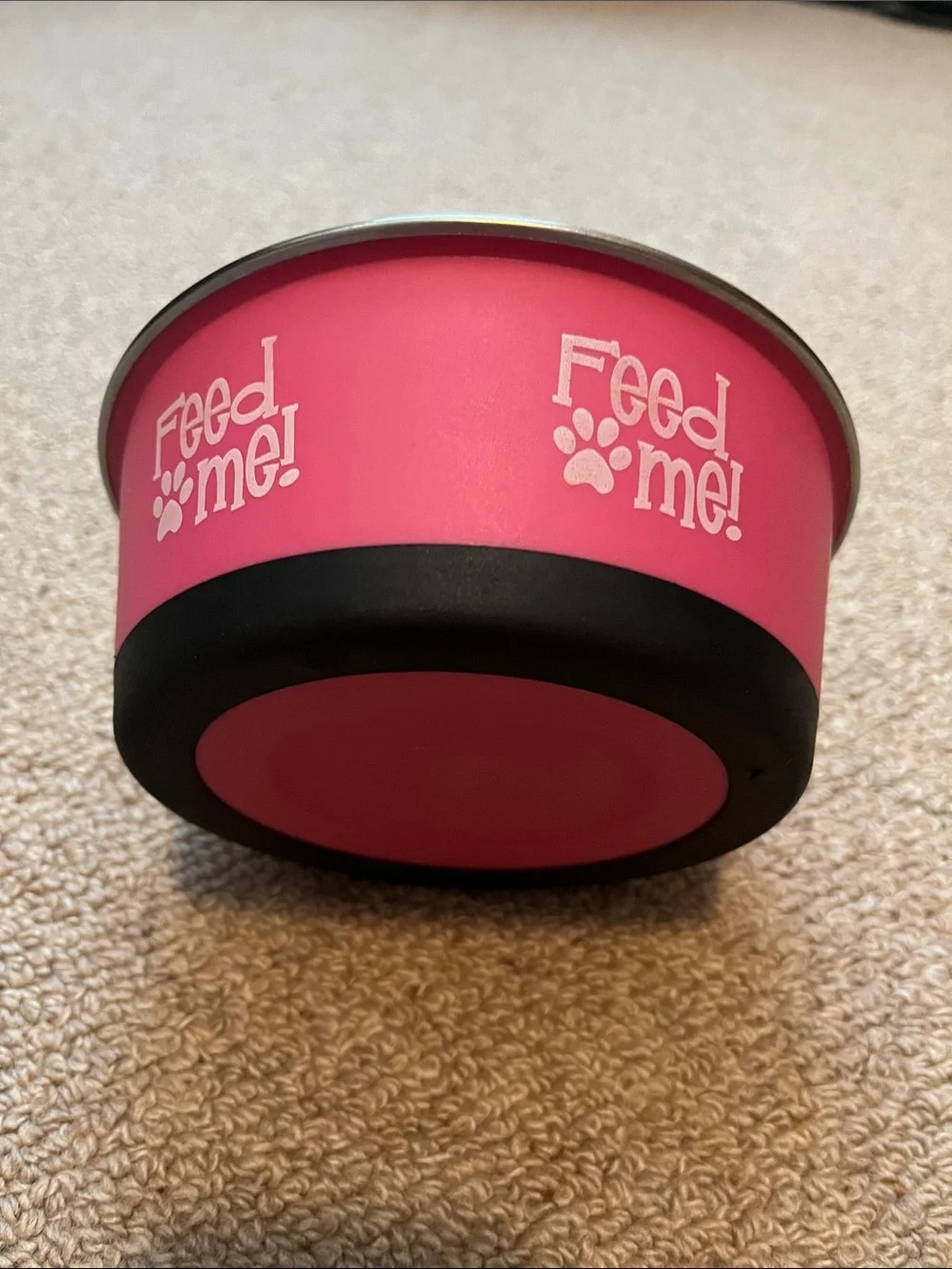 Stainless Steel Pet Bowl - Pink